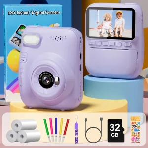 Gofunly Kids Instant Print Camera Gift For 6-12 Years Children